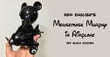 Ron English × BlackBook Toy's "Mousemask Murphy in Airplane (Jet Black Edition)"!