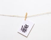 Cat birthday card / Funny cute black and white kitty greeting card / Animal painting print / Birthday gift idea / Thank you card - AstaArtwork Cat birthday card / Funny cute black and white kitty greeting card / Animal painting print / Birthday gift idea / Thank you card - AstaArtwork