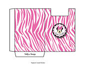Imprimibles Minnie Zebra. Caja para servilletas.