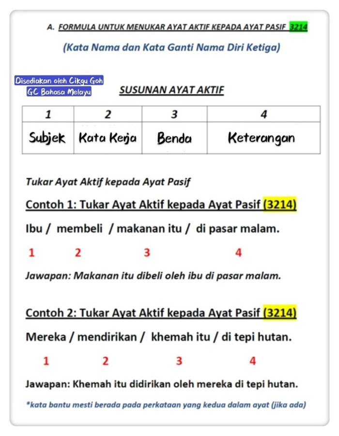 Contoh Soalan Kbat Bahasa Melayu Pt3 - Contoh YY