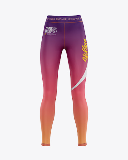 Download Womens Leggings Front View Jersey Mockup PSD File 88.67 MB