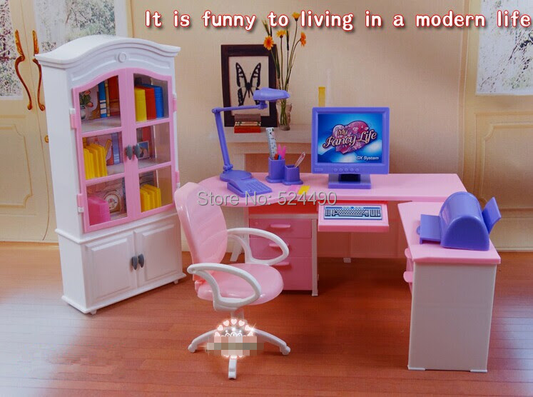 Handmade Dollhouse Mini Furniture Home Office Closet Desk Lamp