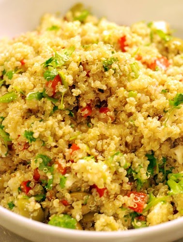 Anne's Food: Green Olive Quinoa Salad