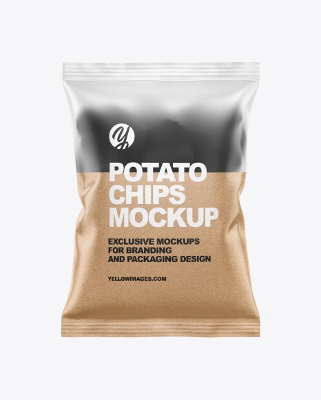 Download Chips Packaging Mockup Frosted Bag With Corrugated Black Potato Chips Mockup In Bag Yellowimages Mockups