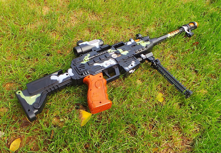 Electronic Simulated Machine Gun Toys For Boy Classic Plastic Funny