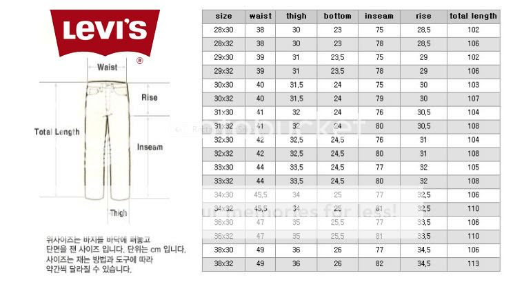 levi-shorts-size-chart