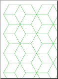 Tumbling Block Graph Paper Preview Tumbling Block Graph Paper Preview