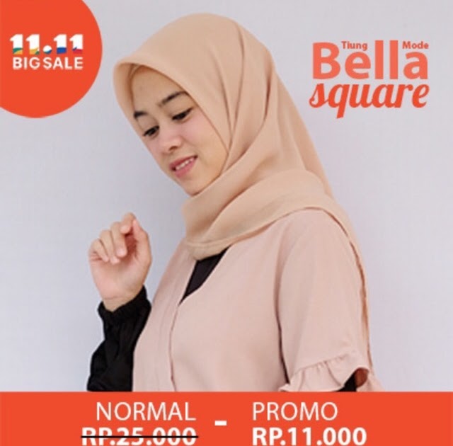 81 Warna Jilbab Bella Square Taro 