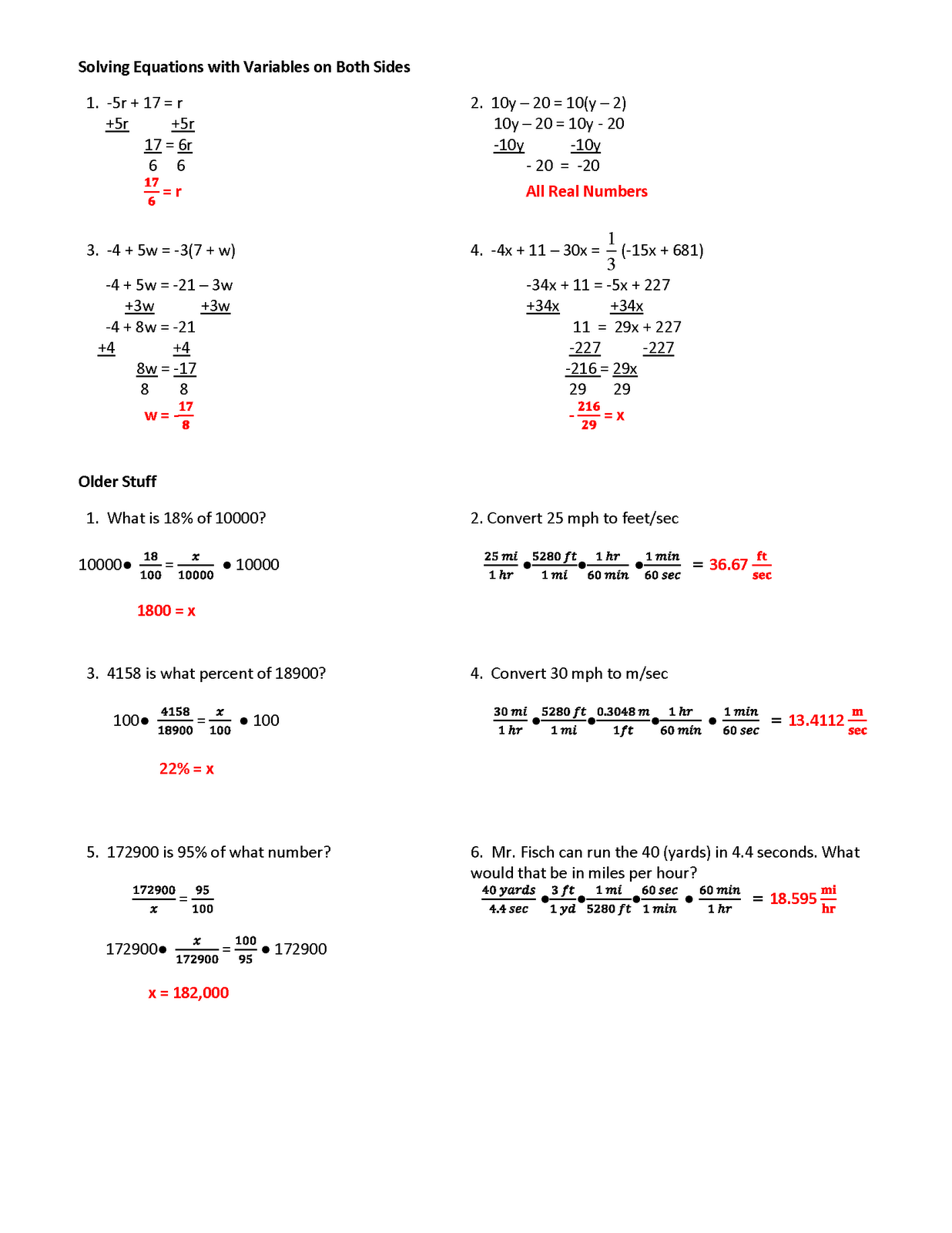 Solving Equations Review Worksheet - Nidecmege Intended For Solving Equations Review Worksheet