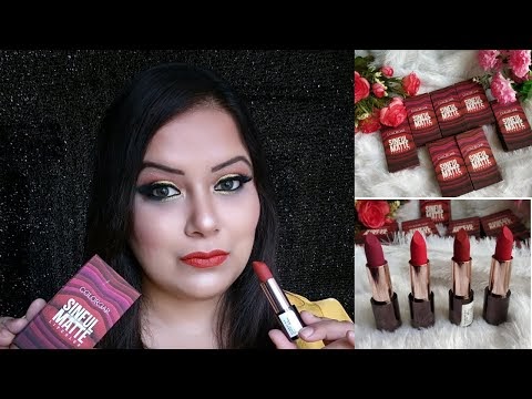 REVIEW & SWATCHES OF 10 COLORBAR SINFUL MATTE LIPSTICKS