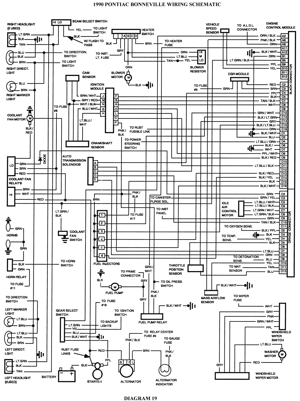 Wiring Diagram 2000 Pontiac Firebird - Complete Wiring Schemas