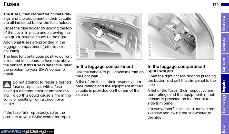 A 2002 Bmw E39 Fuse Box Location