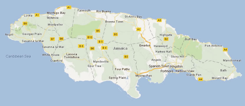Google Map Jamaica