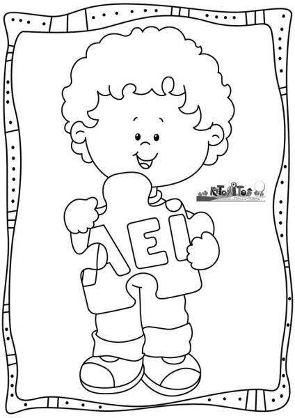 Niño Estudiando Animado Para Colorear - dibujos para colorear