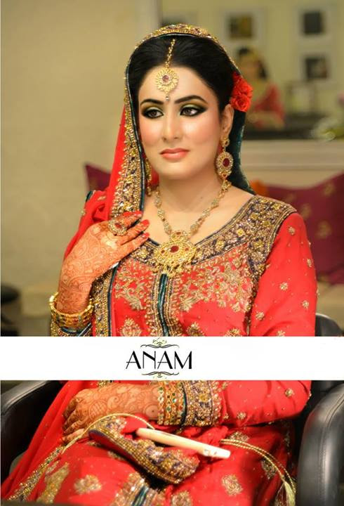 Bridals And Grooms Styles Anam Pakistan Bridal Makeup Looks Wallpaper 2013 14