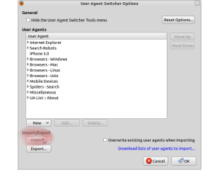 Screenshot-User Agent Switcher Options-1