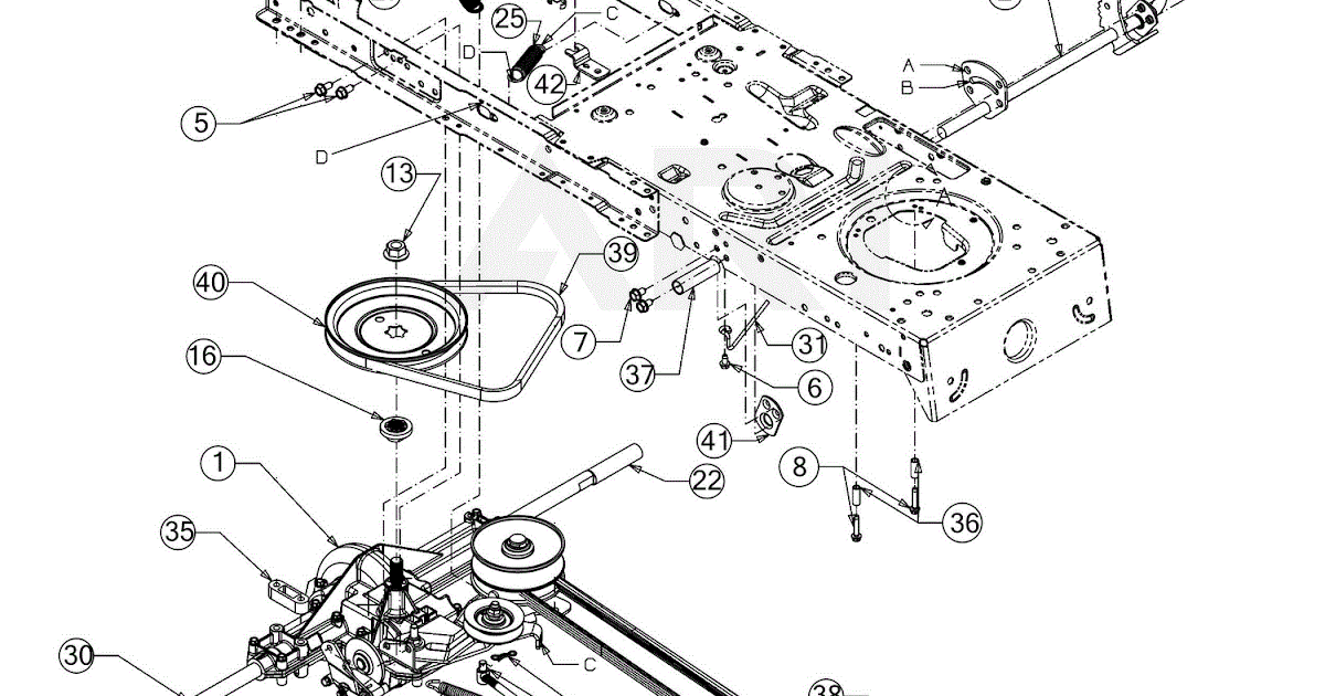 Troy bilt pony belt diagram