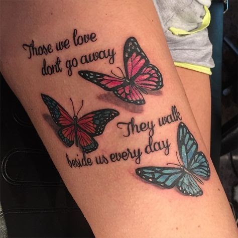 rip butterfly tattoo designs