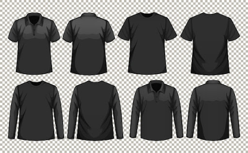 Download Mockup Kaos Polos Depan Belakang Psd