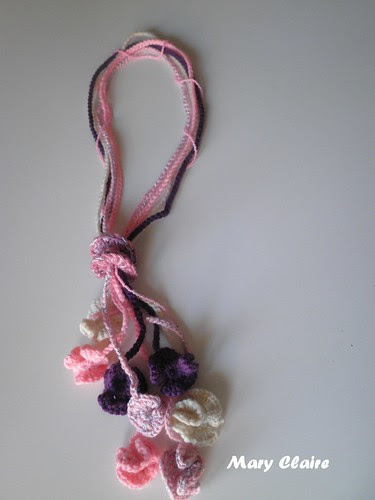 collana fiori rosa-viola