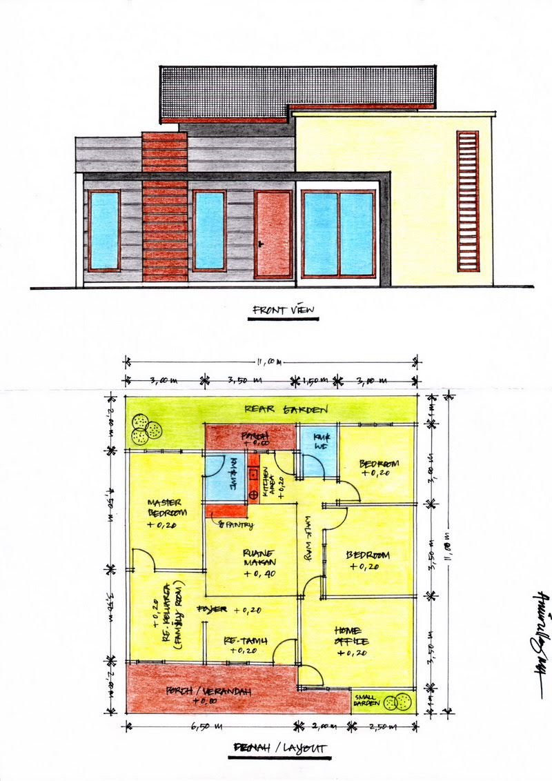 63 Desain Rumah Minimalis Dan Denahnya Desain Rumah Minimalis