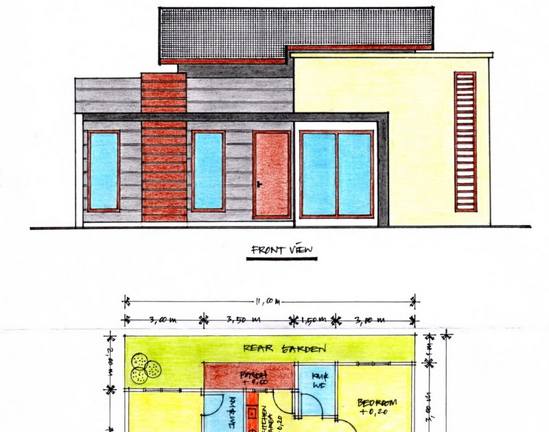 Desain Rumah Minimalis Ukuran  5x6 