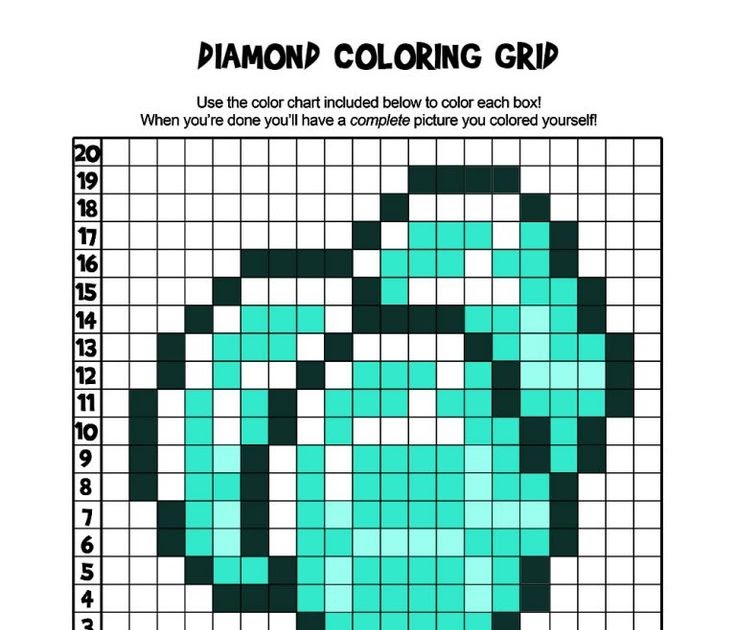 Minecraft Diamond Coloring Pages - dylanstafne