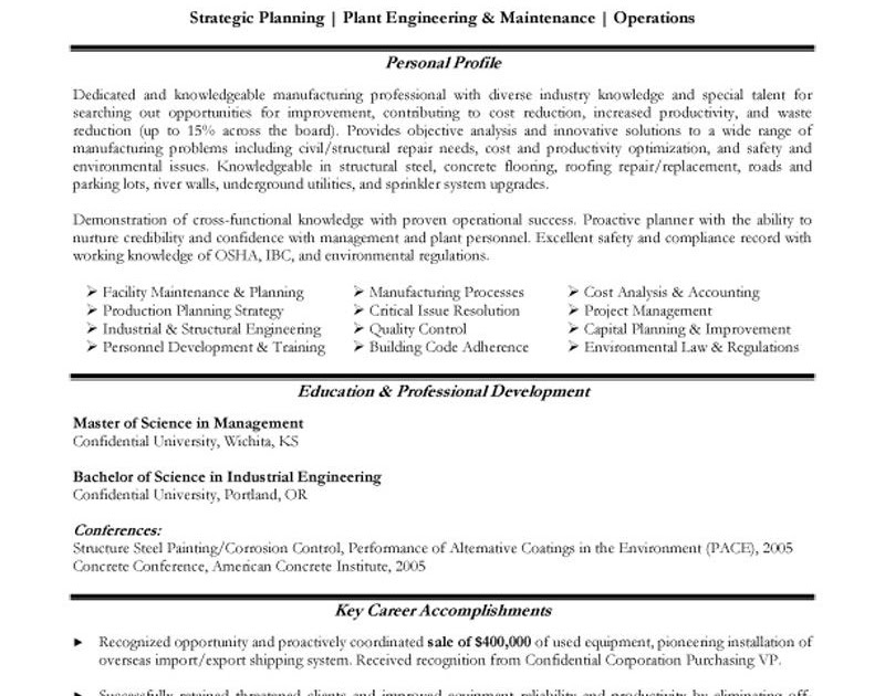 sample resume objective for managerial position