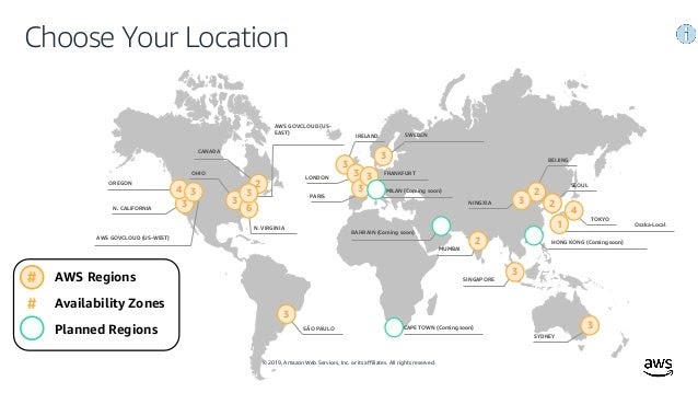 Aws Regions Map