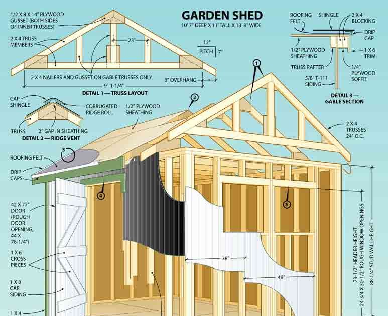 free 10x10 shed plans blueprints ~ Download Shed and Wood Plans