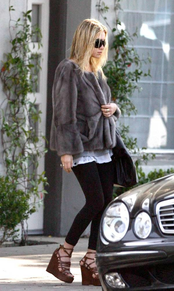 Olsens Anonymous: ASHLEY | FUR COAT + STRAPPY WEDGES