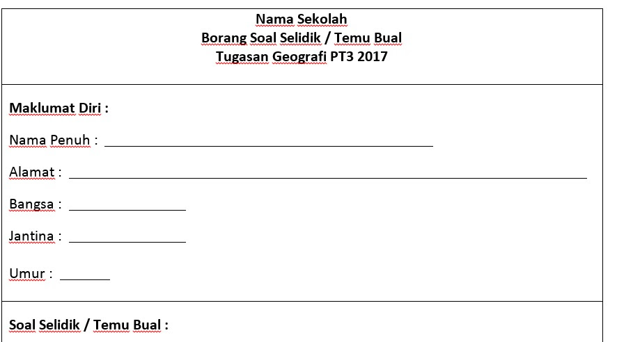 Contoh Soalan Soal Selidik Tentang Makanan - Soalan bg