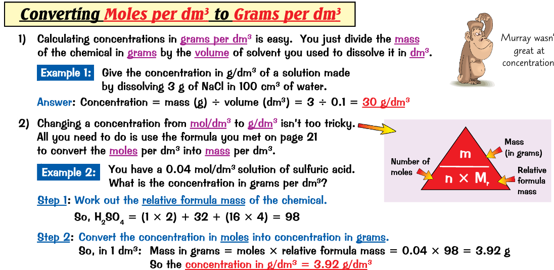 How To Convert G/cm3 To Mol/dm 3 - Wallpaper