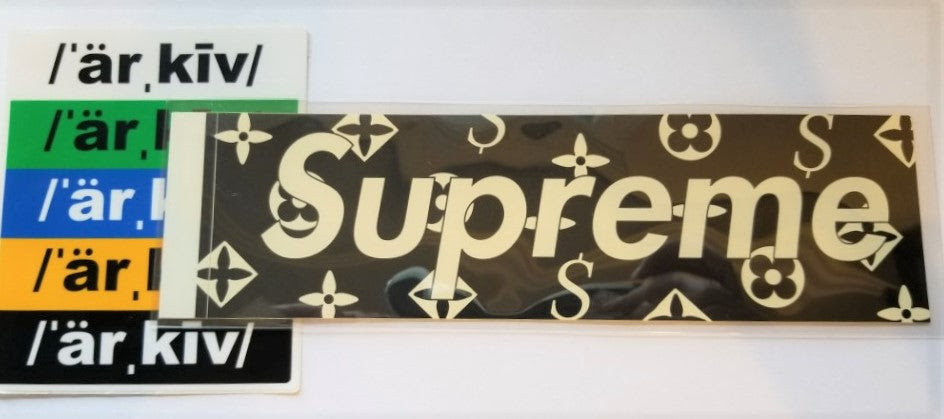 Supreme Louis Vuitton Box Logo Stickers