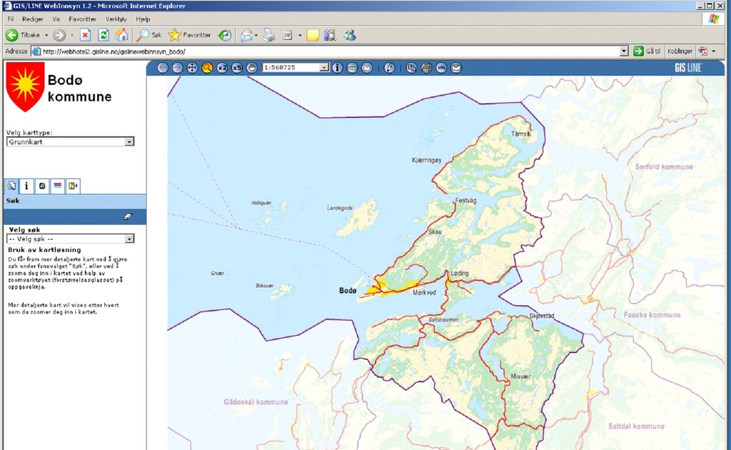 Bodø Kommune Kart | Kart