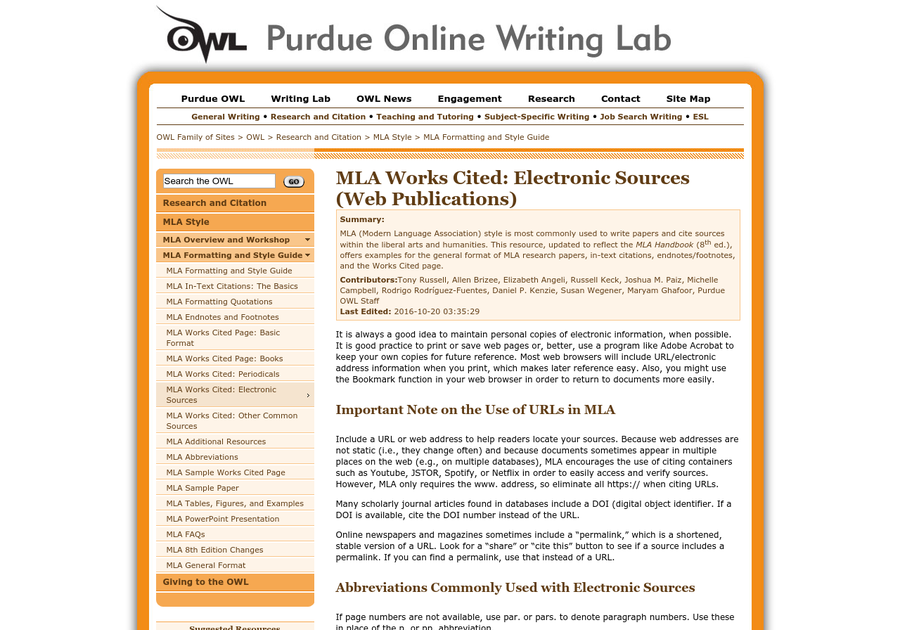 paraphrasing site http owl.english.purdue.edu