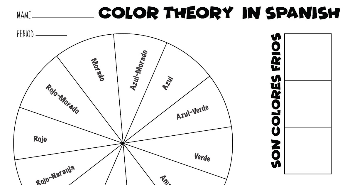 Spanish Colors Worksheet - textingxtes