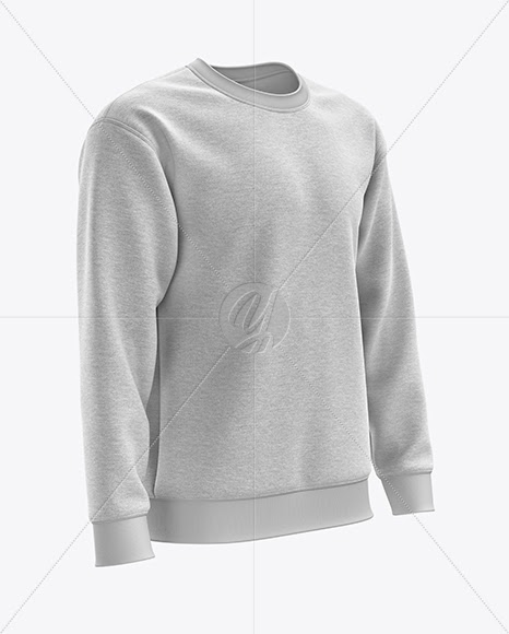 Download Download Men's Heather Midweight Sweatshirt mockup (Right ...