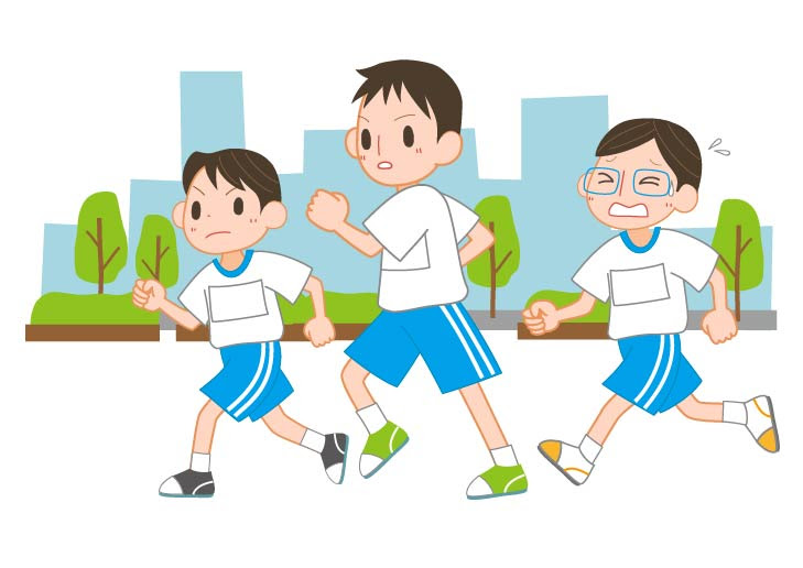 すべての動物の画像 心に強く訴える小学校 マラソン イラスト フリー