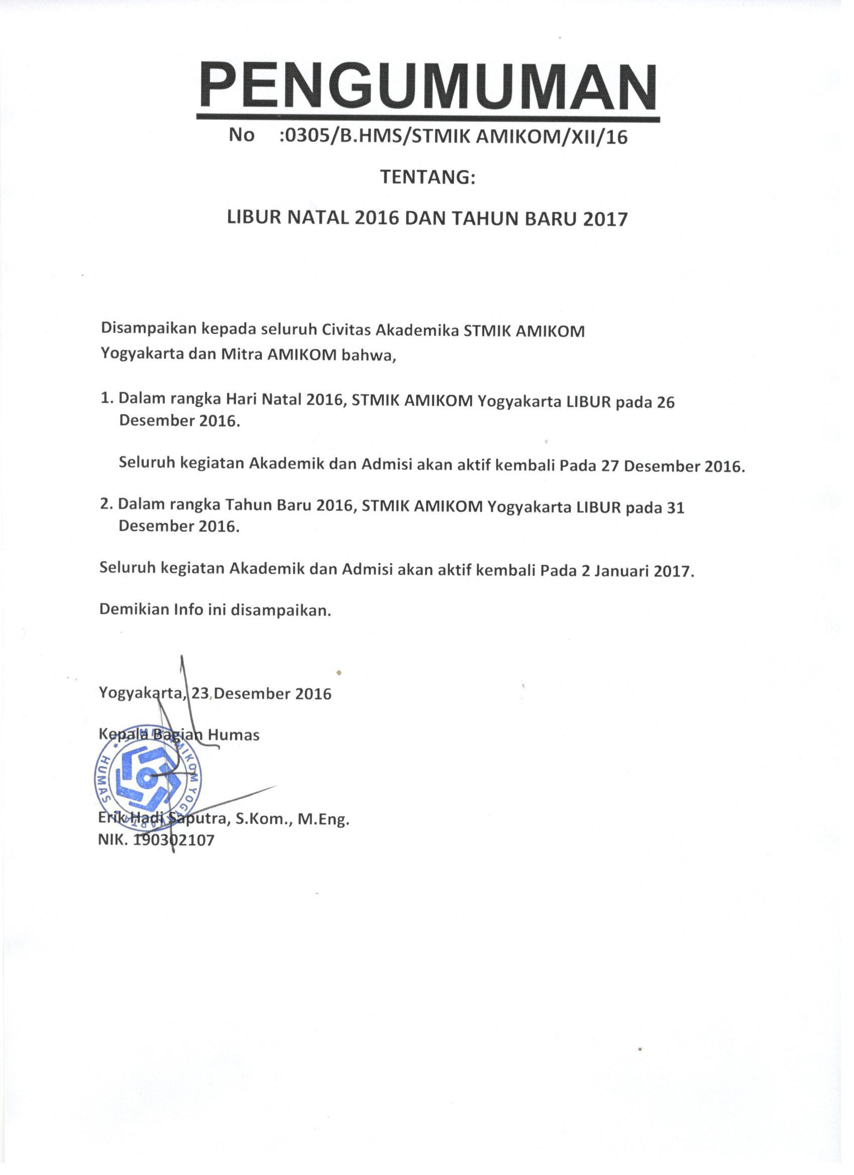 Surat Resmi Libur Sekolah - Rasmi V