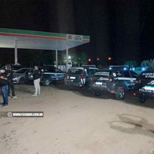  Forças de Segurança realizam operação e cumprem mandados contra suspeitos de roubo em Cedro, Ceará