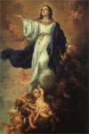 La Asunción de la Santísima Virgen a los Cielos.