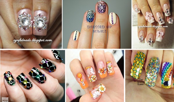 10. Rhinestone Nail Art Designs - wide 1