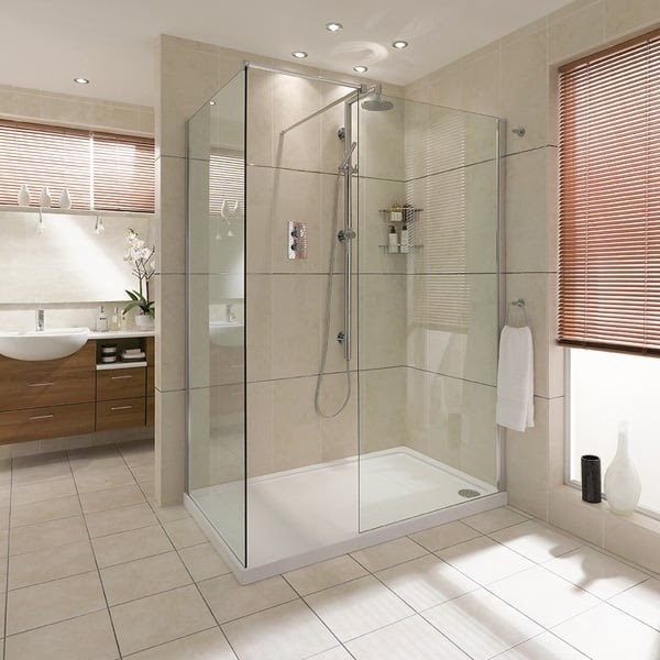 DAANIS: 1200 X 800 Walk In Shower Enclosure And Tray