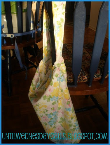 Repurposed Bed Sheets turned Market Bags