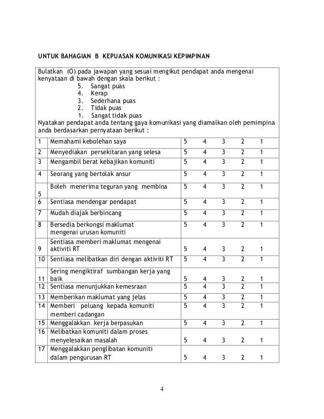 Contoh Borang Soal Selidik Alat Telekomunikasi