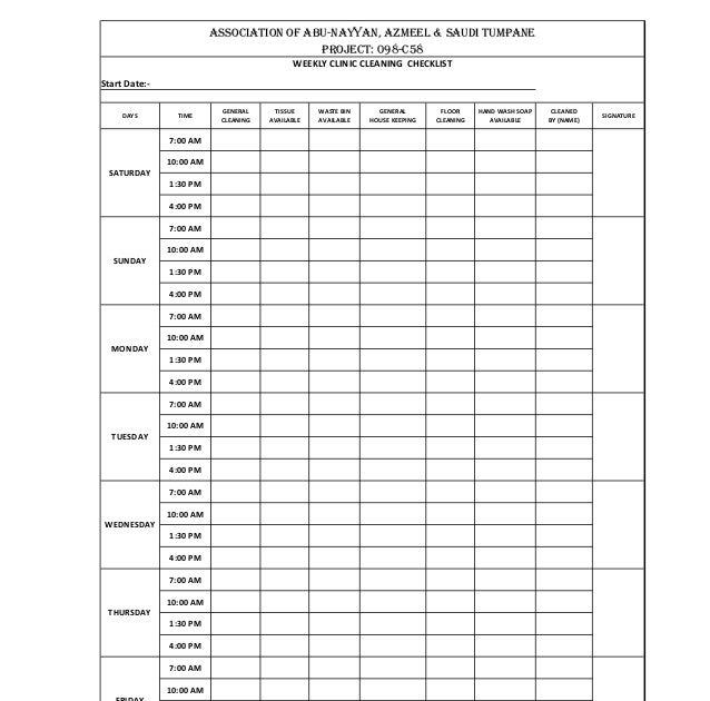 Contoh Ceklist Kebersihan Toilet - Contoh Jen