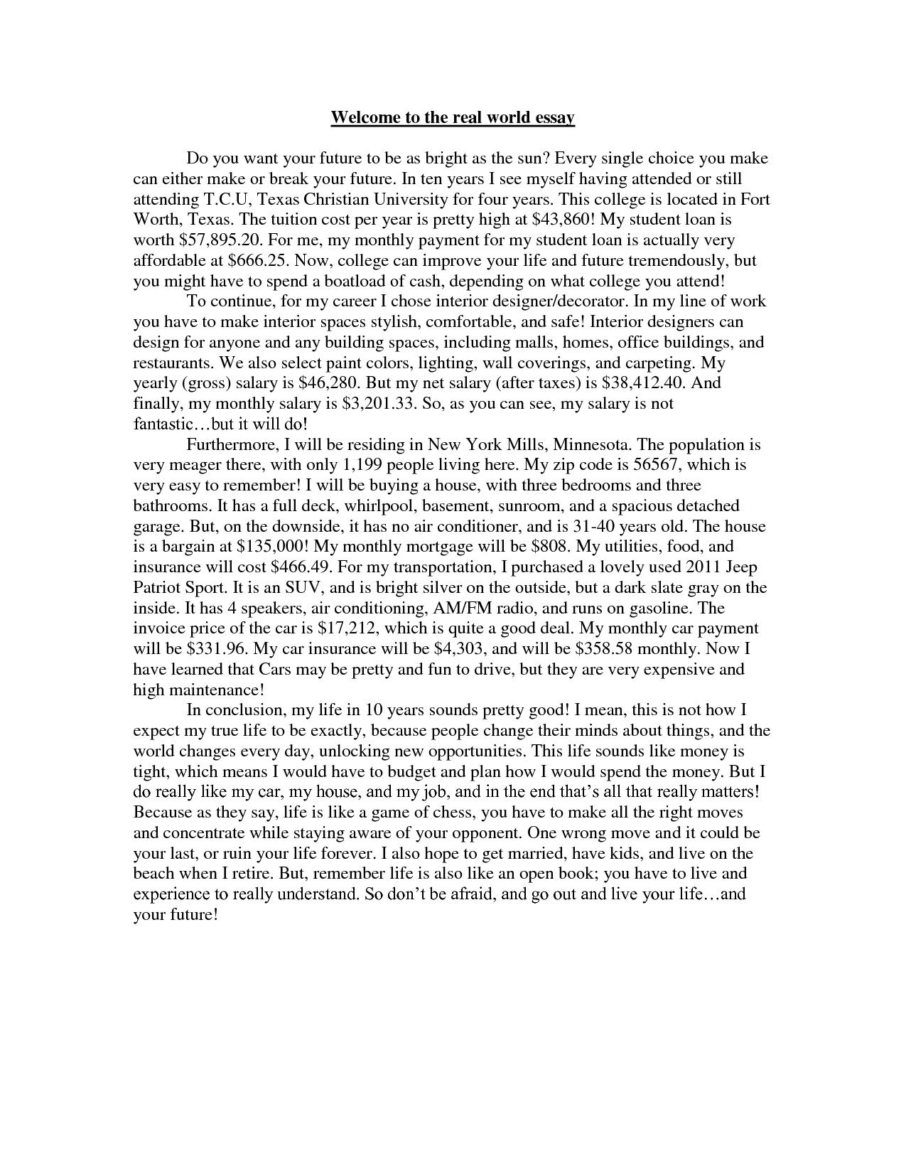 500 word college essay example