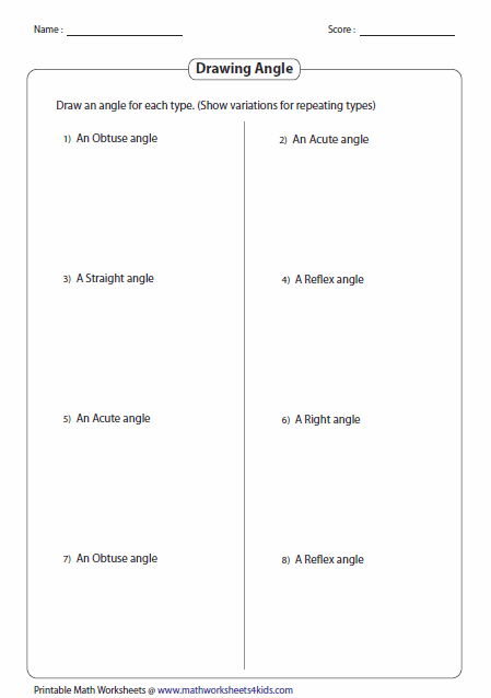 Featured image of post Drawing Angles Worksheet Pdf Use your knowledge of the interior angles of a triangle as well as supplementary angles to solve the problems below