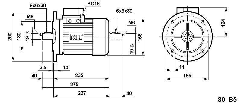 Electric Motor Frame Size Chart